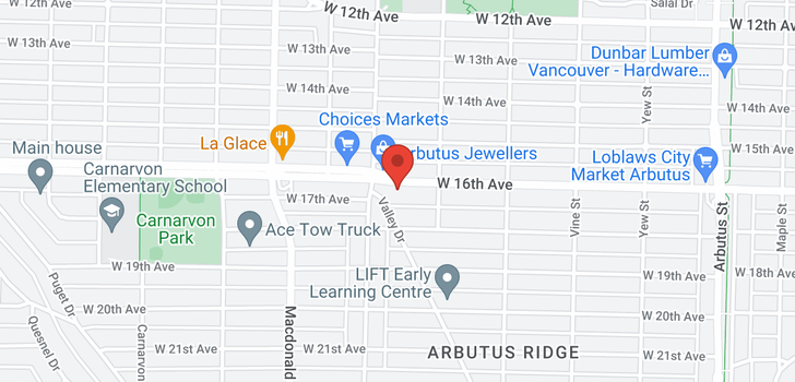 map of 2580 W 16TH AVENUE